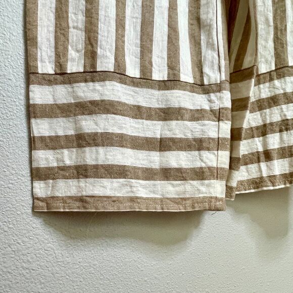 Romeo & Juliet Couture Striped Linen Jumpsuit M - Picture 11 of 15